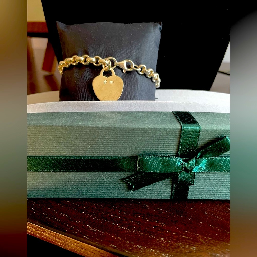 Sterling silver, rolo link bracelet!